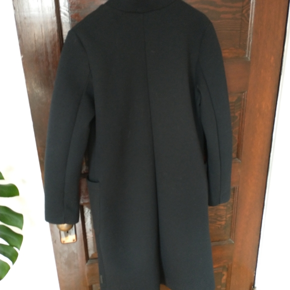 MPG Charcoal Trench Coat Tailored with Notched Lapel - Picture 3 of 3